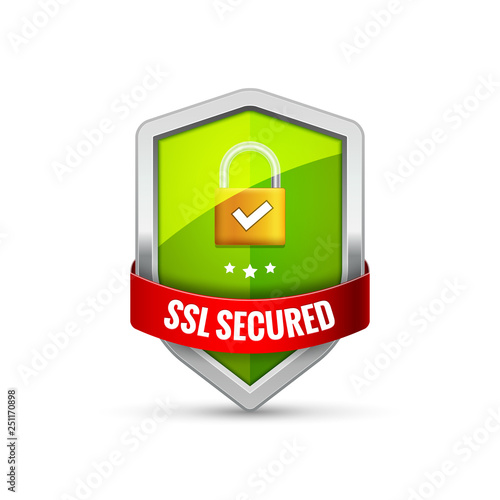 SSL Protection shield guard icon. Security ssl protect sign symbol