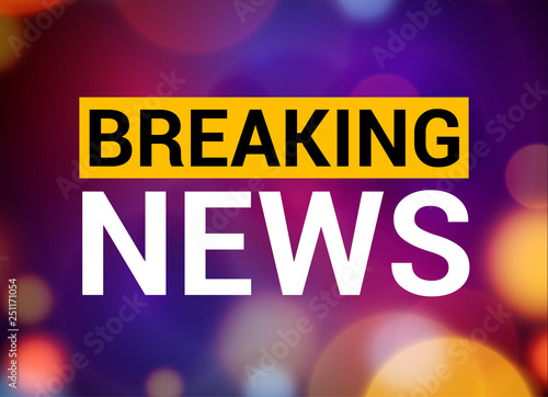 Breaking news. World news with map backgorund. Breaking news modern concept. TV news design