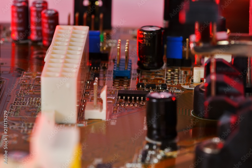 Electronic components computer Electronic components computer
