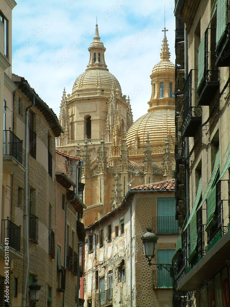 Fototapeta premium Segovia cathedral, Segovia, Spain