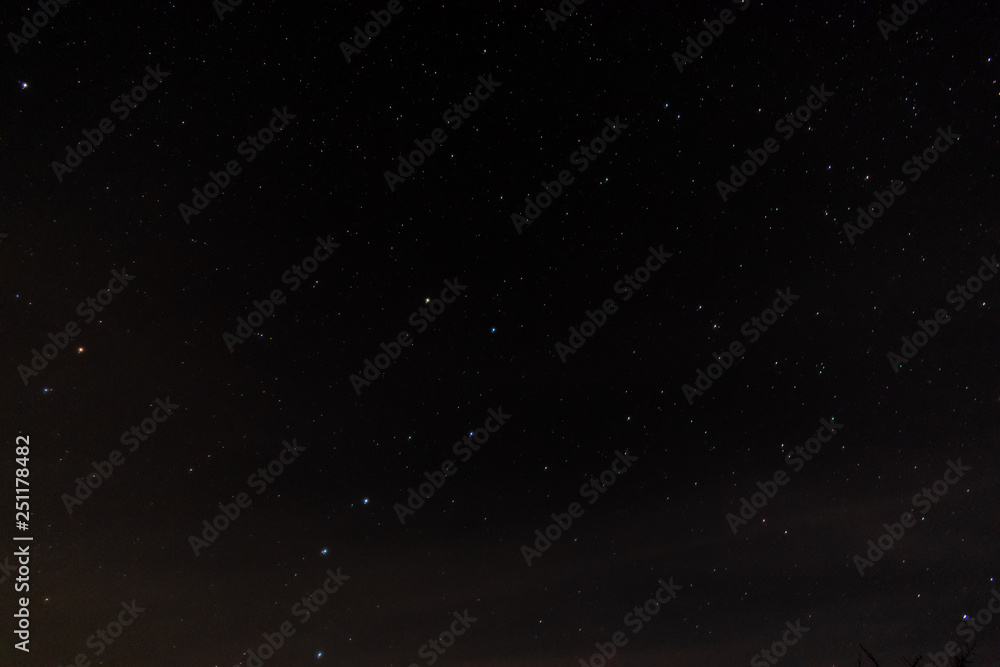 Starry sky.The dark background is covered by stars.