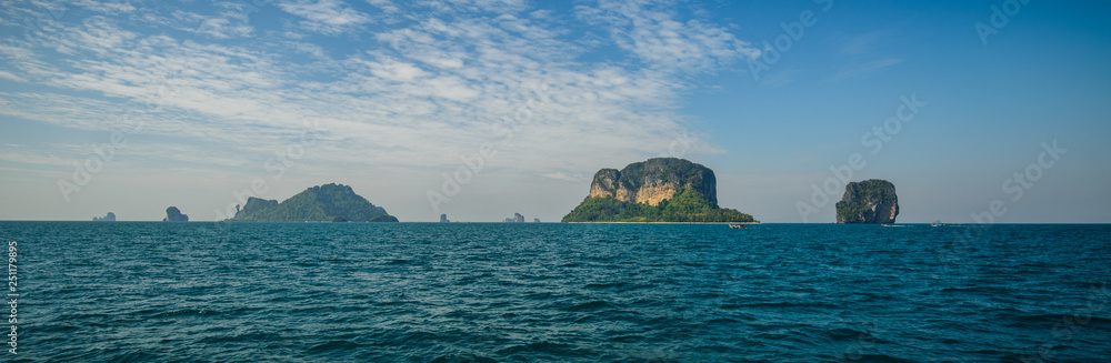 Beautiful sea landscape with tropical coast Thailand
