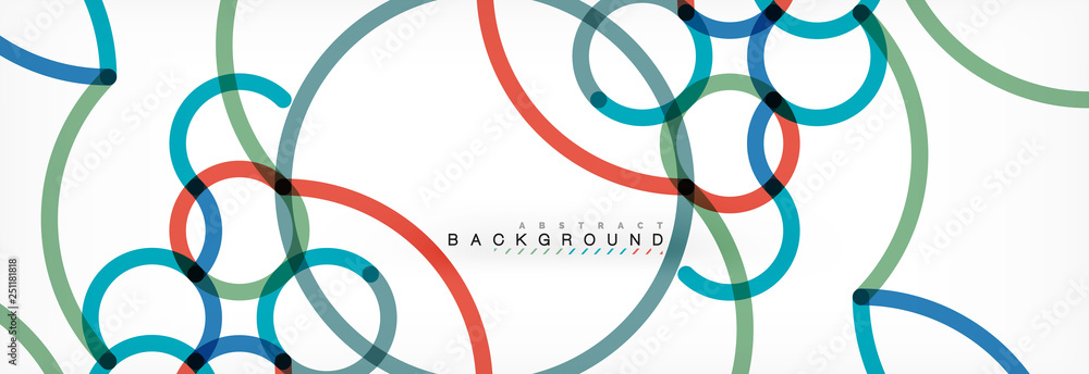 Curly wave lines abstract background design, transparent color lines on gray Curly wave lines abstract background design, transparent color lines on gray