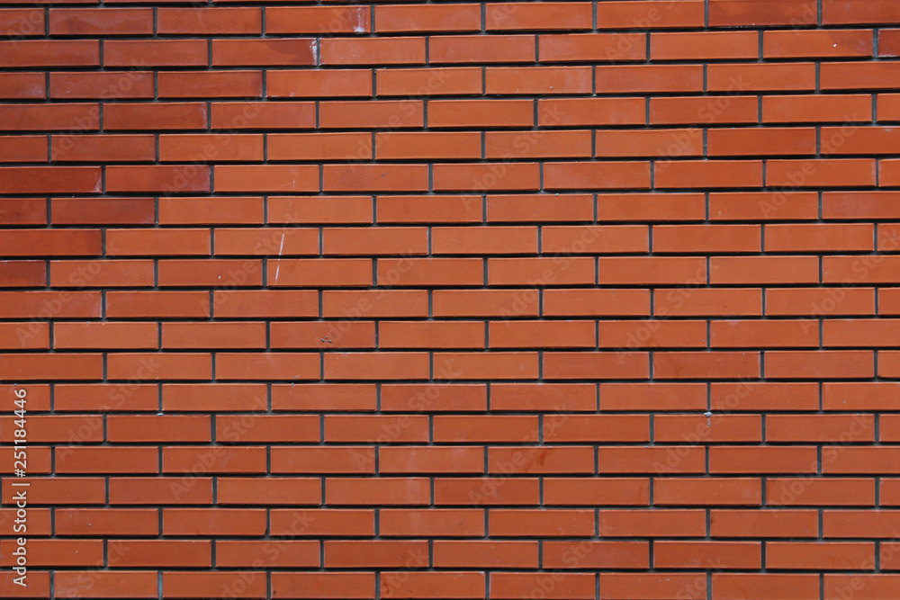 Fototapeta premium czerwona cegła ściana nowy brud tło tekstura