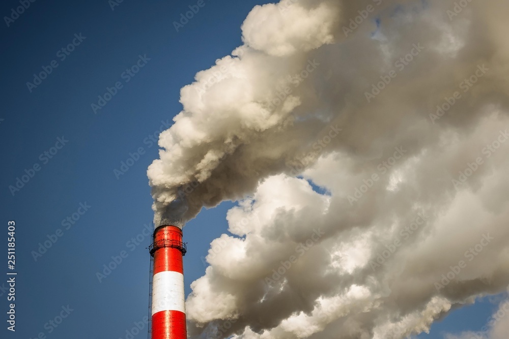 Puffs of smoke against the sky. Puffs of smoke against the sky.