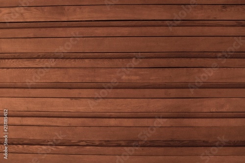 Brown boards, wood.