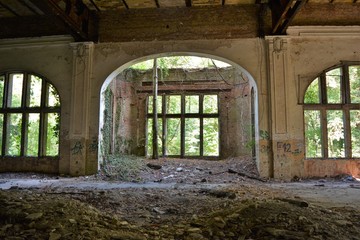 Wandcirkels Oud Ziekenhuis Beelitz Verloren plek Beelitz-Heilstätten Berlijn  © Anna Rupprecht