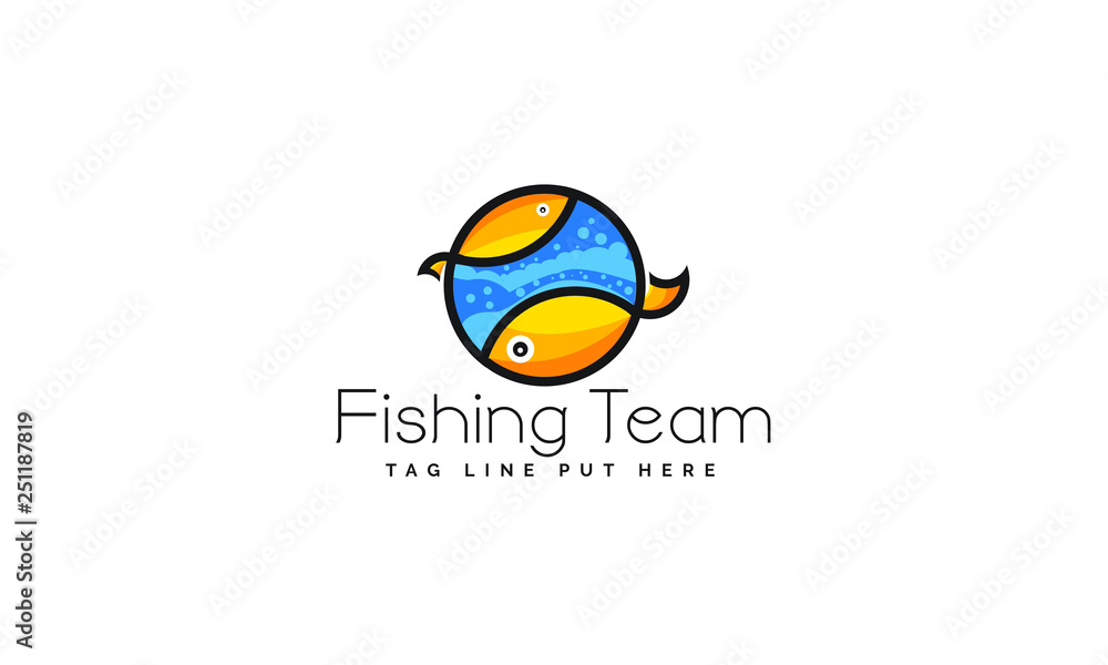 Fototapeta premium Fishing Team