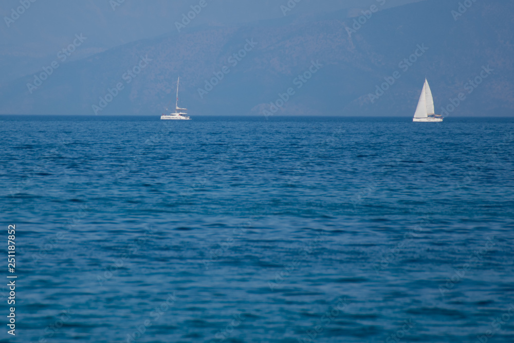 Obraz premium Segelboote auf dem Meer