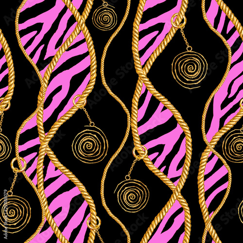 Golden chain glamour zebra ...