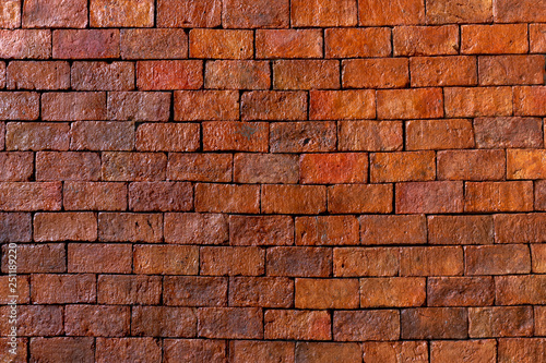 close up of brick wall texture, abstract background