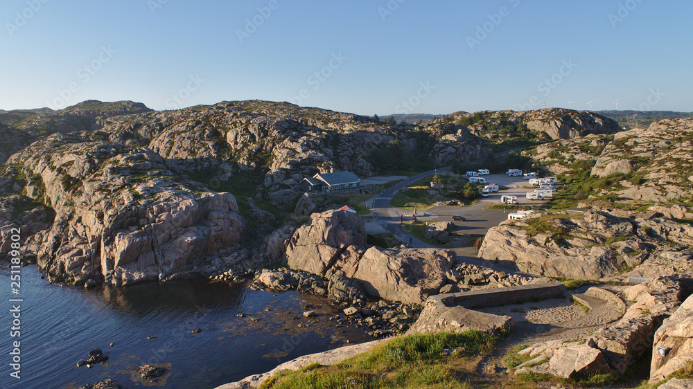 Obraz premium A campground at lindesnes