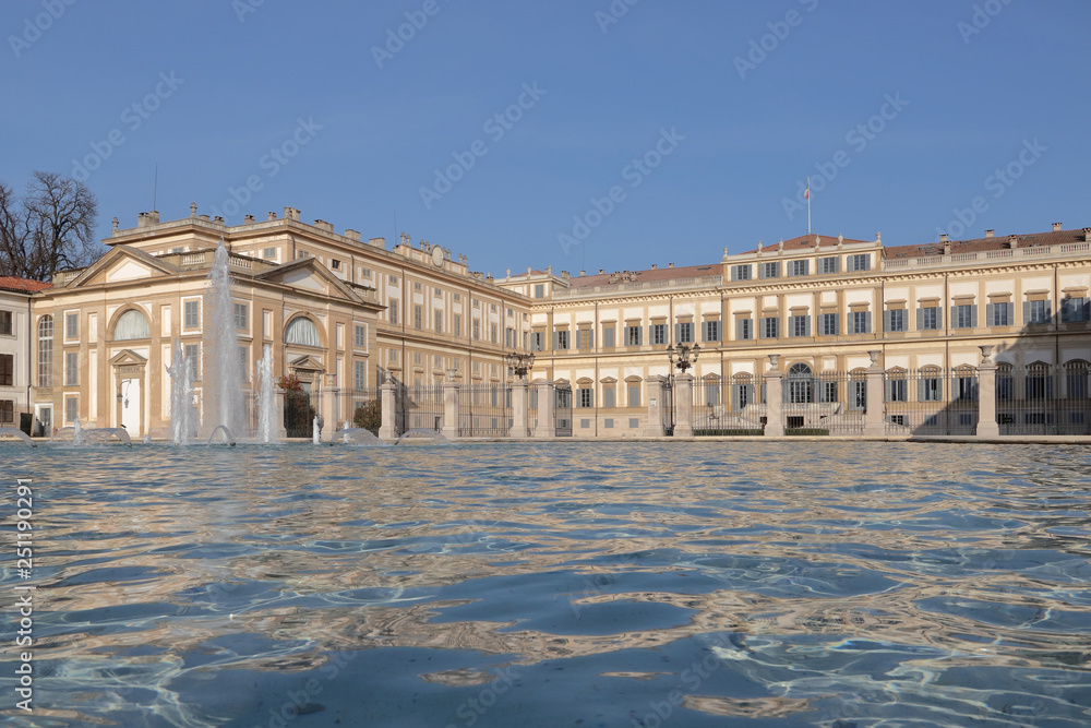 Villa Reale di Monza in Italia, Royal Villa in Monza in Italy