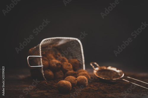 Vegan chocolate truffles