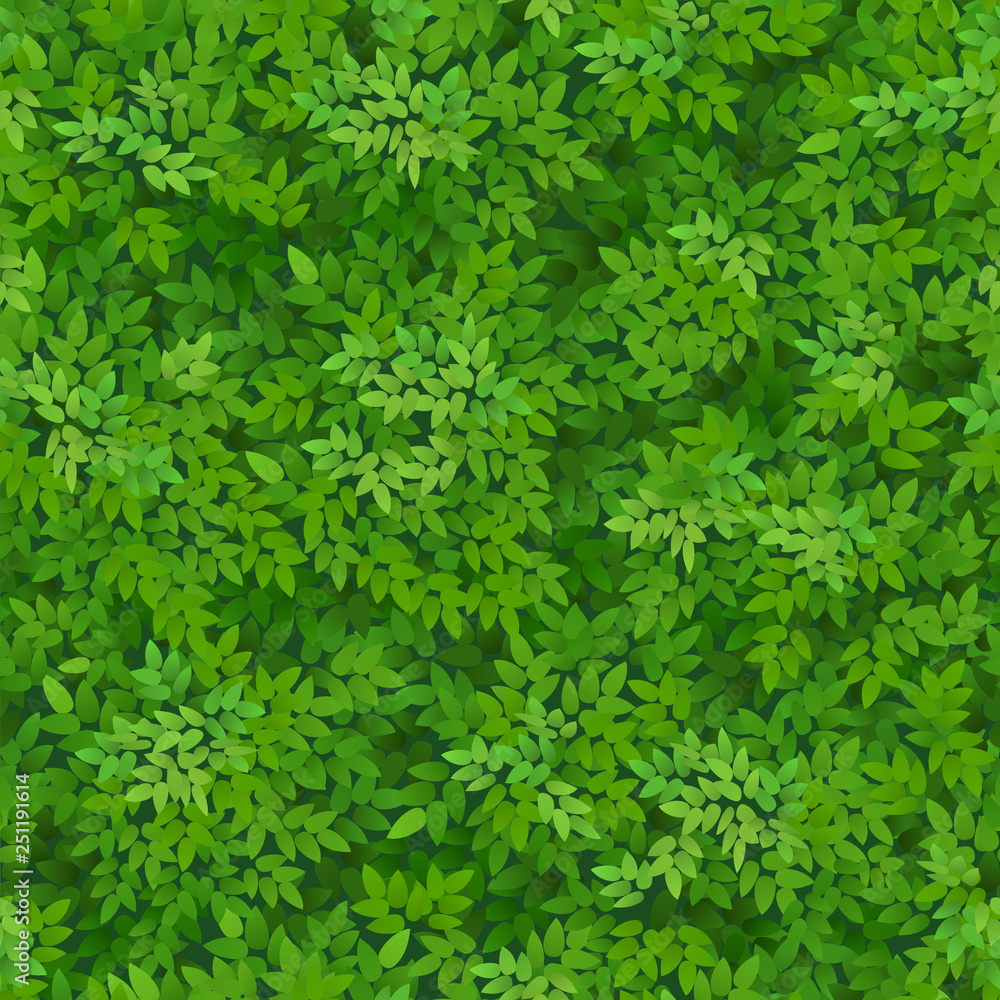 Seamless green foliage pattern. Seamless green foliage pattern.