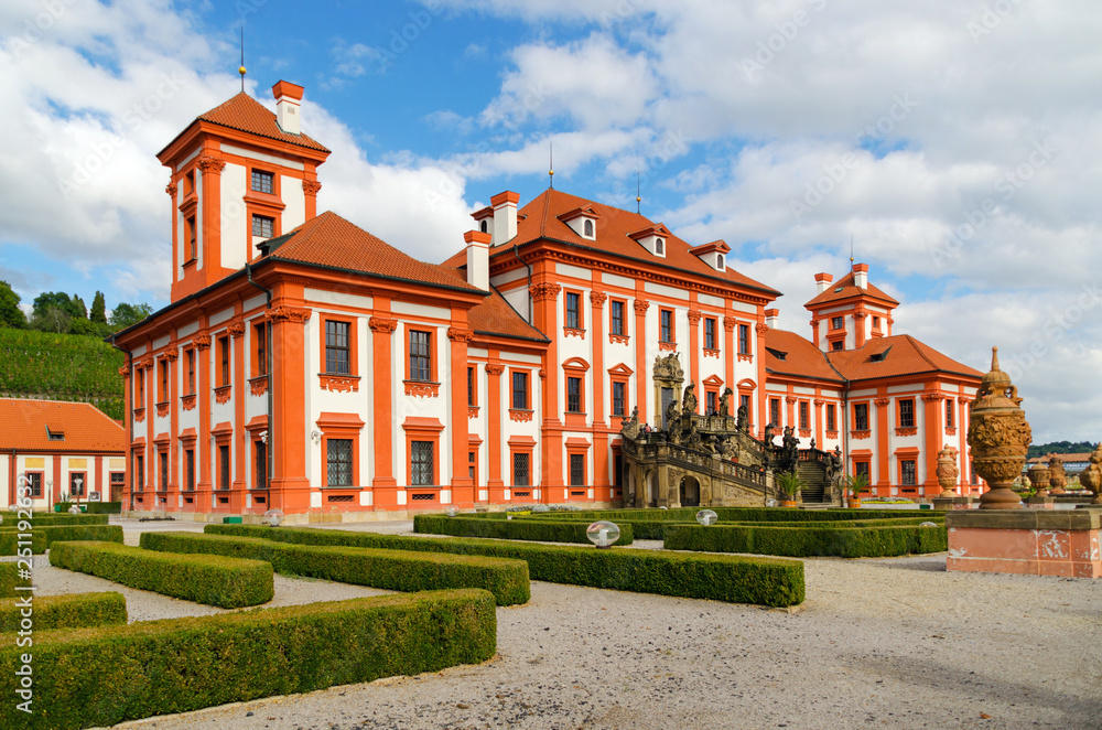 Troja Palace is a Baroque palace located in Troja, Prague's north-west borough Czech Republic .