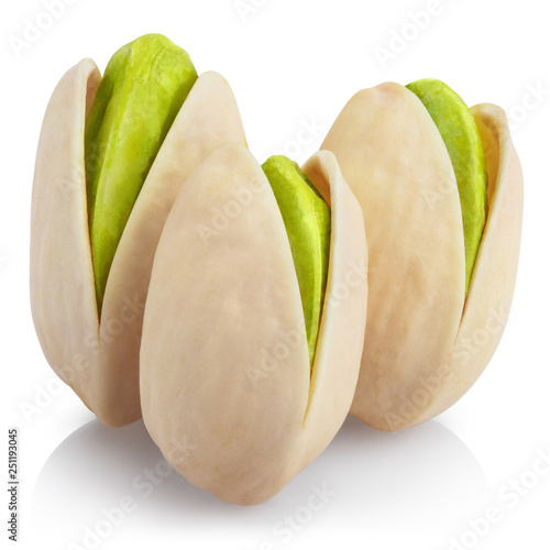 Wallpaper Mural Delicious pistachios, isolated on white background Torontodigital.ca