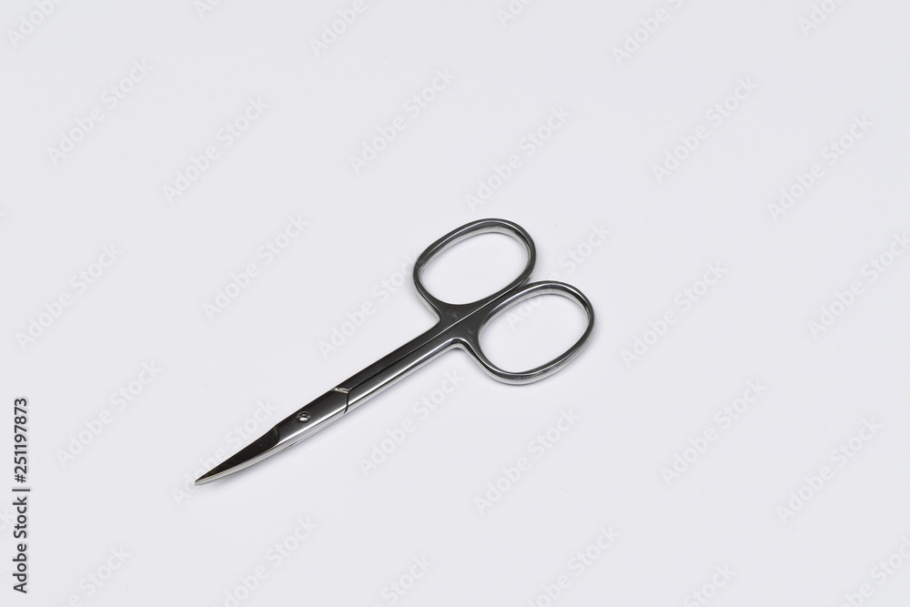 nail scissors isolated on white nail scissors isolated on white