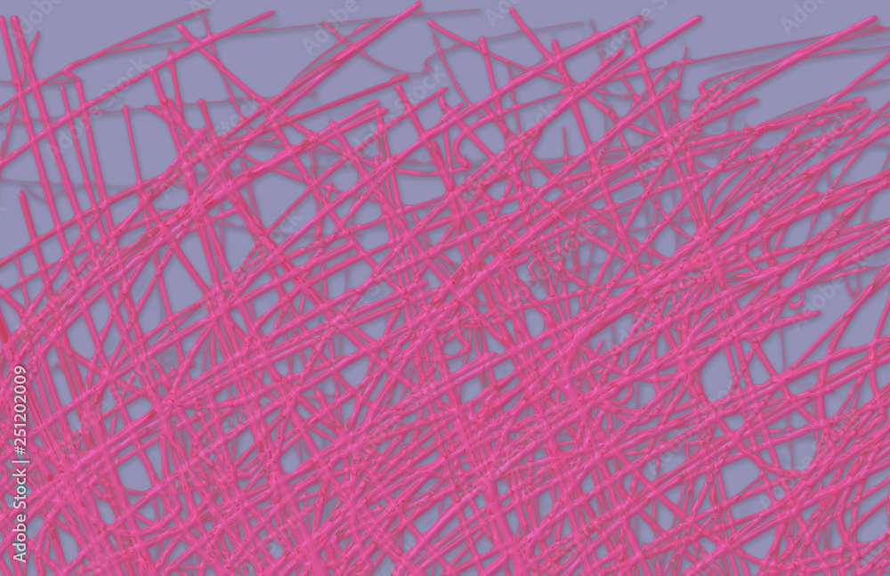 Abstract Squiggle Lines Pink Background 02 24