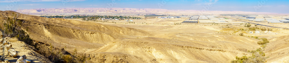 Panoramic view of Paran and the Arava desert Panoramic view of Paran and the Arava desert