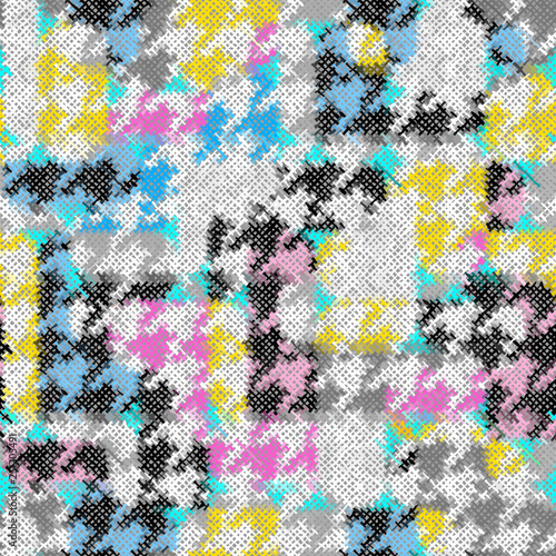 Imitation of a texture of tweed fabric Seamless pattern.
