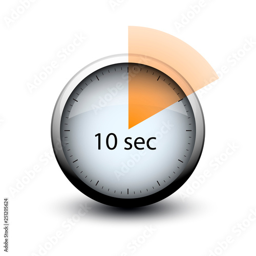 stopwatch with expiring time 10 seconds web icon