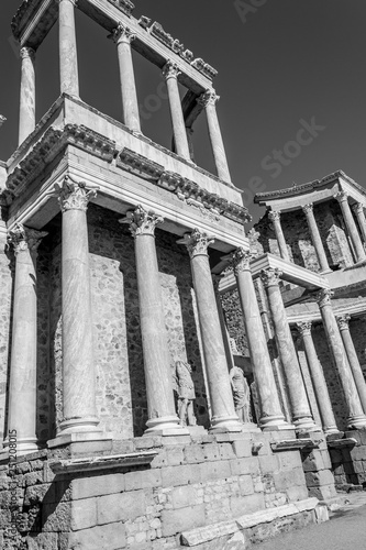 Classic Roman amphitheater located in Merida (Spain)