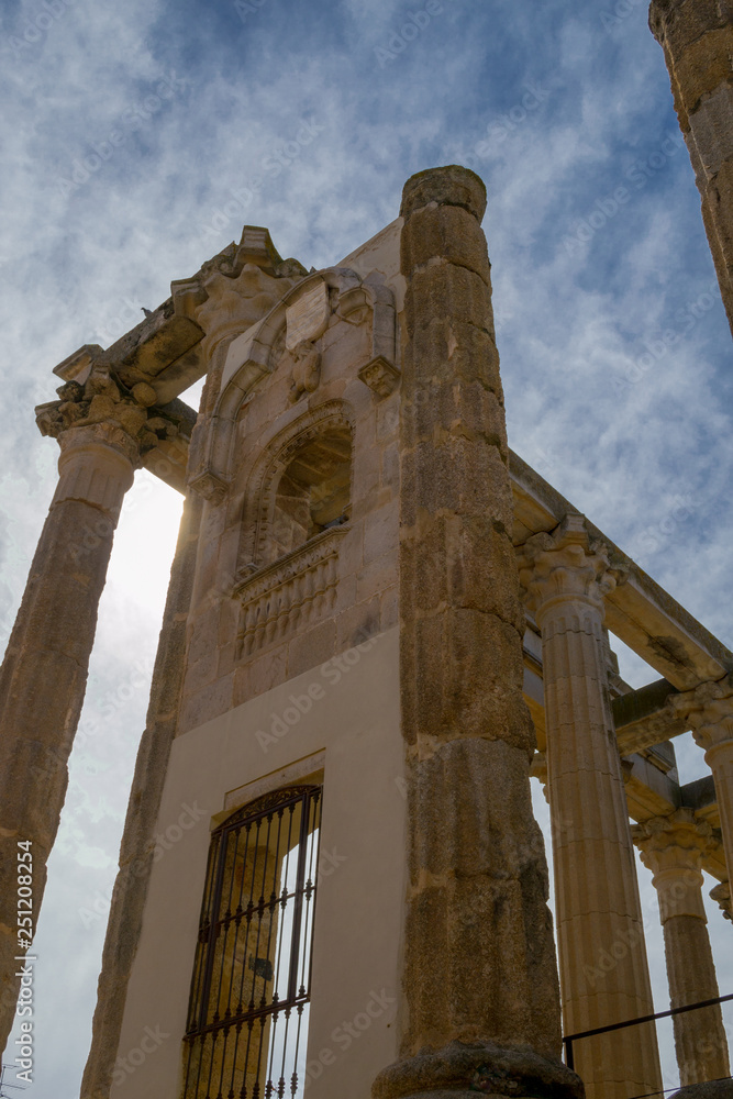 Roman temple to Diana in Merida (Spain)