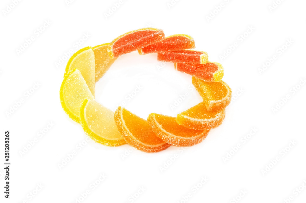 fruit jellies in form citrus fruit jellies in form citrus