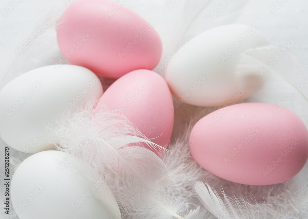 Easter eggs among fluffy fuzzes Easter eggs among fluffy fuzzes