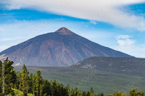 Stunning view of the Teide volcano. Las Cañadas del Teide. Tenerife. Canary Islands..Spain