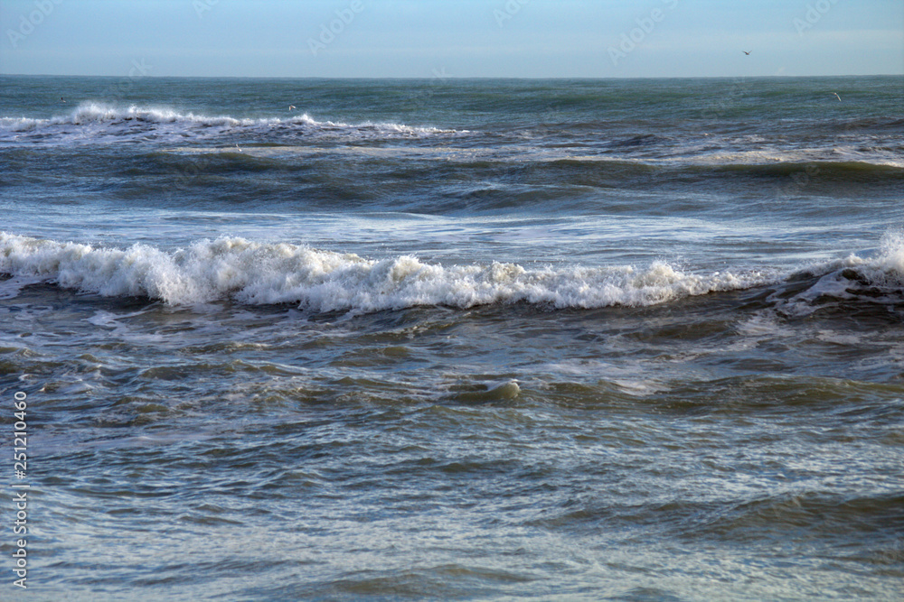 waves breaking on the beach,horizon,wind,seascape,foam,panorama,view,sea waves breaking on the beach,horizon,wind,seascape,foam,panorama,view,sea