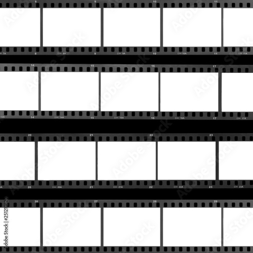 contact sheet blank film frames photo