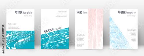 Cover page design template. Geometric brochure lay