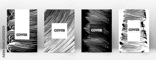 Cover page design template. Hipster brochure layou