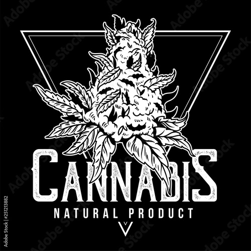 Cannabis natural product print 