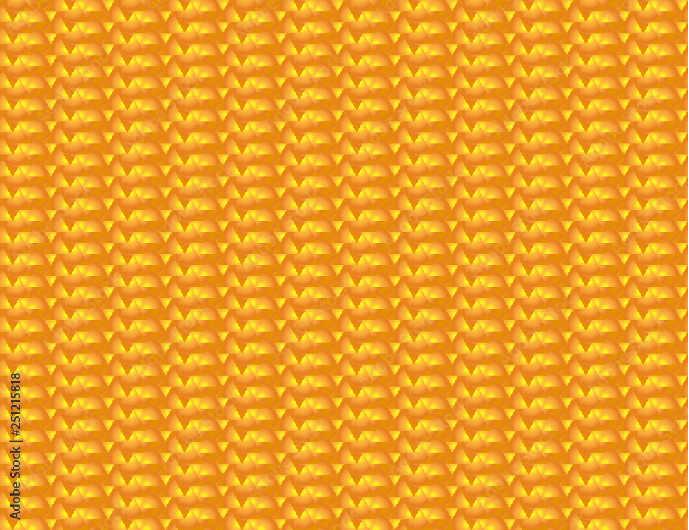 Abstract orange and yellow seamless triangular background. Vector illustration of geometric texture. Pattern for web, print, wallpaper, wrapping, textile design, background for invitation card Abstract orange and yellow seamless triangular background. Vector illustration of geometric texture. Pattern for web, print, wallpaper, wrapping, textile design, background for invitation card