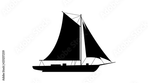 Yacht Ship Silhouette Icon Element Of Ship Icon Premium Quality Graphic Design Icon Signs And Symbols Collection Icon For Websites Web Design Mobile App Stock ベクター Adobe Stock