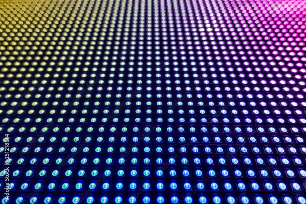 Abstract background of close up LED wall Abstract background of close up LED wall