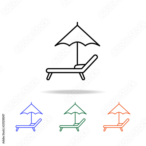 stove and chaise longue icon. Elements of simple web icon in multi color. Premium quality graphic design icon. Simple icon for websites, web design, mobile app, info graphics
