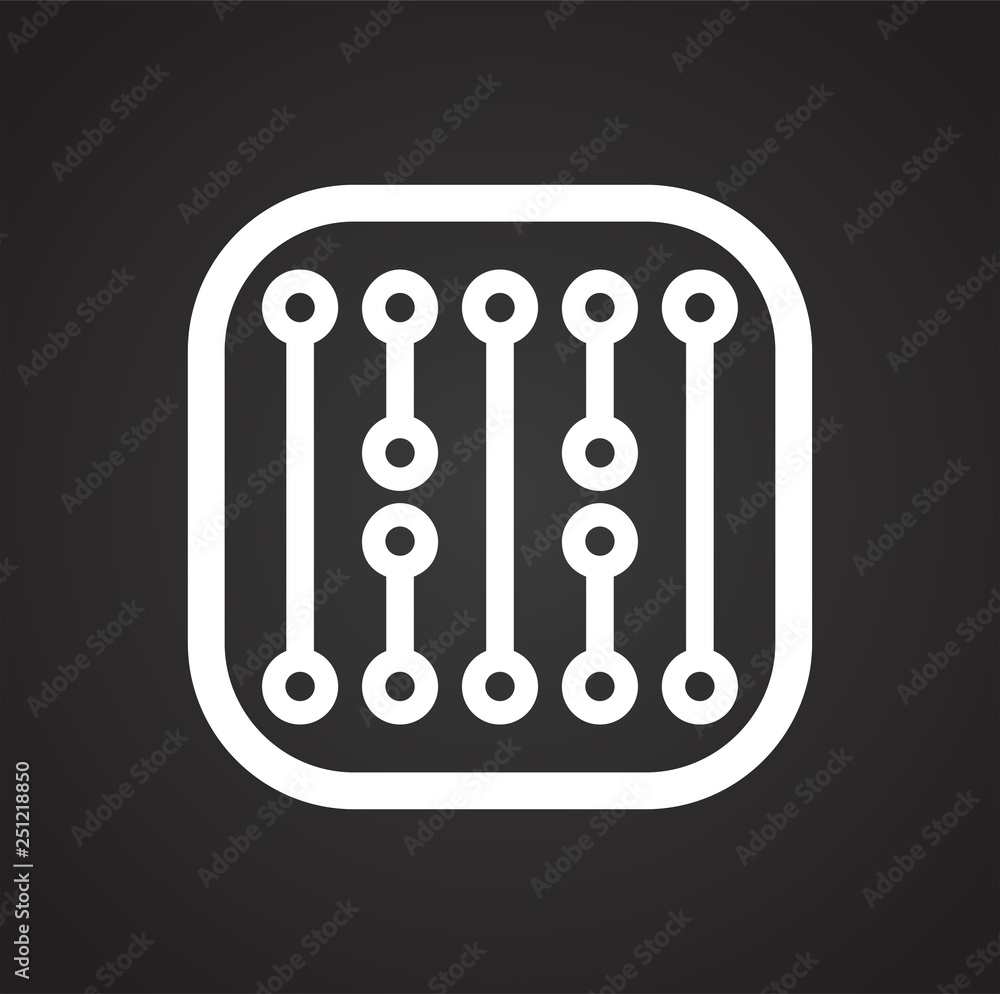 Electronic circuit icon on black background for graphic and web design, Modern simple vector sign. Internet concept. Trendy symbol for website design web button or mobile app Electronic circuit icon on black background for graphic and web design, Modern simple vector sign. Internet concept. Trendy symbol for website design web button or mobile app
