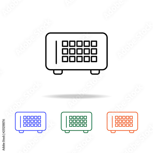 hotel safeicon. Elements of simple web icon in multi color. Premium quality graphic design icon. Simple icon for websites, web design, mobile app, info graphics