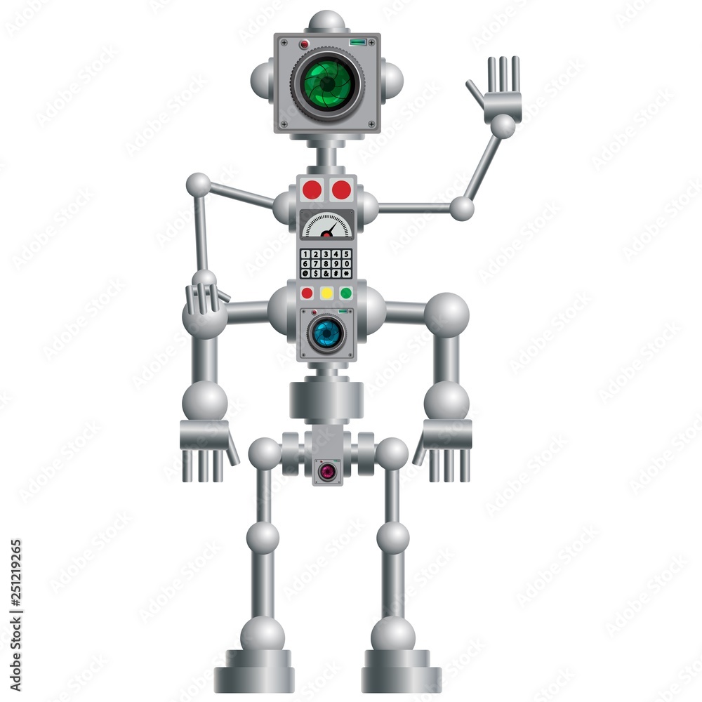 Humanoid robot, electronic computer device. Humanoid robot, electronic computer device.