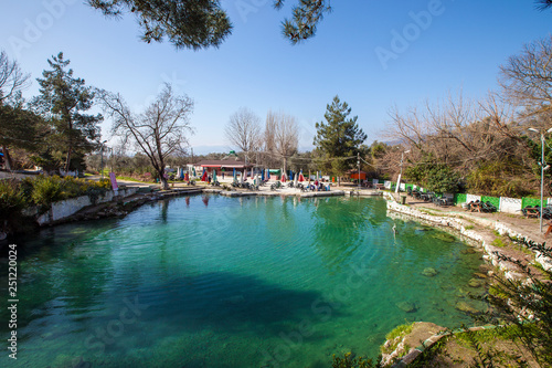 Open air hot springs in Keramet village, Orhangazi, Bursa