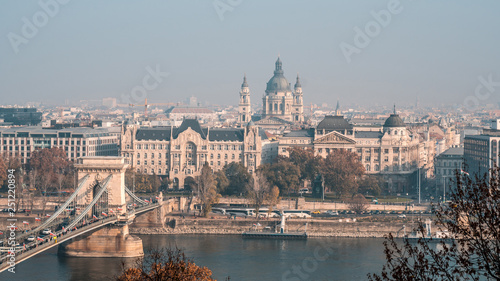 Budapest Hungary, city skyline at St. Stephen's Basilica © k_samurkas