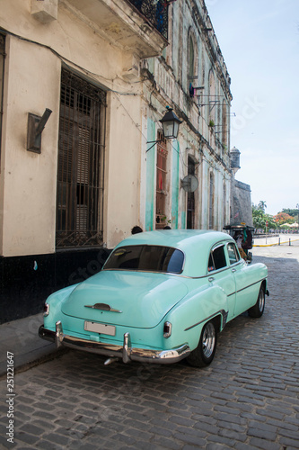 Vintage Taxi Cab in Havana, Cuba