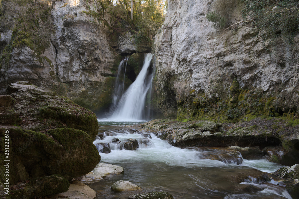 Obraz premium waterfall in the forest
