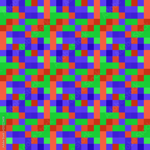 Seamless pattern background from a variety of multicolored squares.