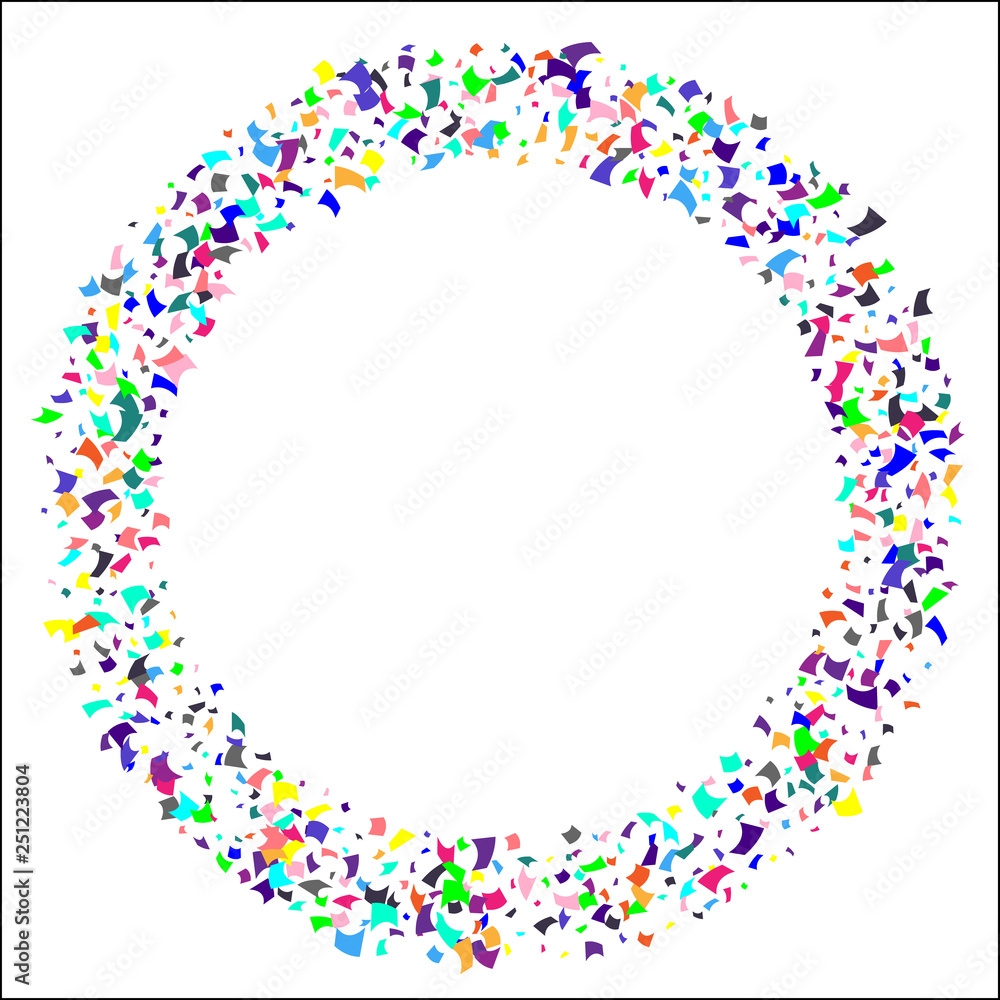 Colorful confetti on white background. Colorful confetti on white background.