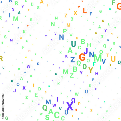 Abstract texture with letters.